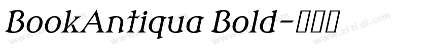 BookAntiqua Bold字体转换